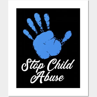 Child Abuse Prevention Awareness Month Blue Ribbon gift idea Posters and Art